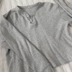 Gray Henley Sweater John Gault